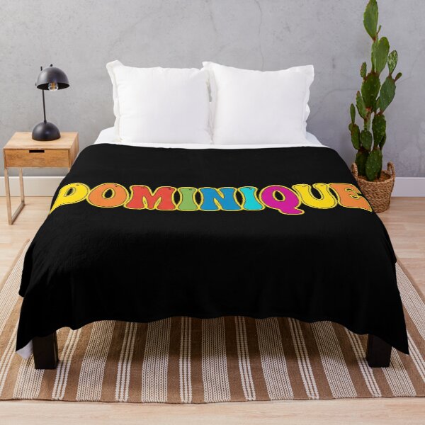 Item preview, ❤️ Dominique Personalized Name Wavy Retro Shirt, Coffee Mug, Sticker Gift designed and sold by HelixPedia.