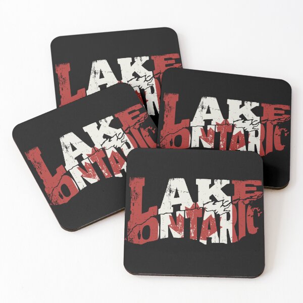 Item preview, Lake Ontario Canada Flag Map designed and sold by Travelpeak.