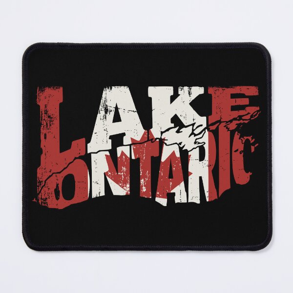 Item preview, Lake Ontario Canada Flag Map designed and sold by Travelpeak.