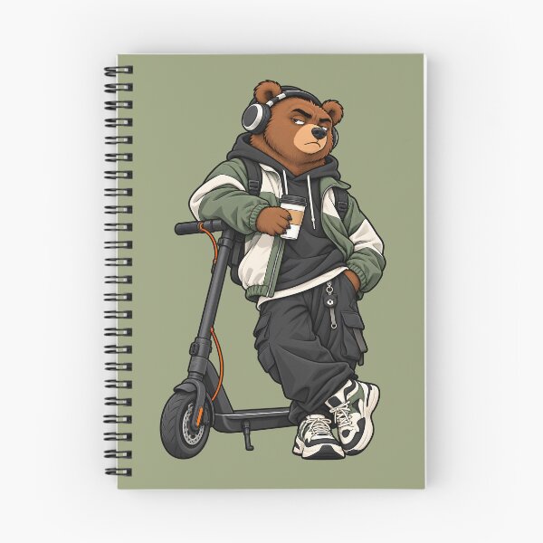 Item preview, Urban Bear on Scooter – Funny Streetwear Bear designed and sold by Sed94.