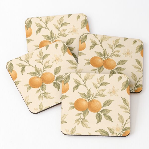 Item preview, Vintage Orange Tree Citrus Pattern — Rustic Botanical Blossom Art designed and sold by LYAN-STORE.