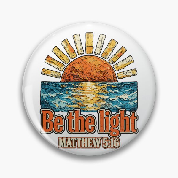 Item preview, Be The Light Matthew 5 16 Christian Retro Sunset Design designed and sold by luffyShop1.
