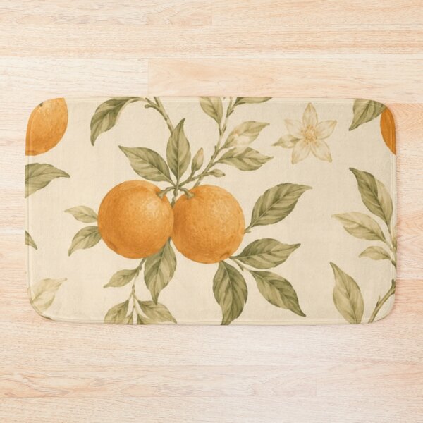 Item preview, Vintage Orange Tree Citrus Pattern — Rustic Botanical Blossom Art designed and sold by LYAN-STORE.