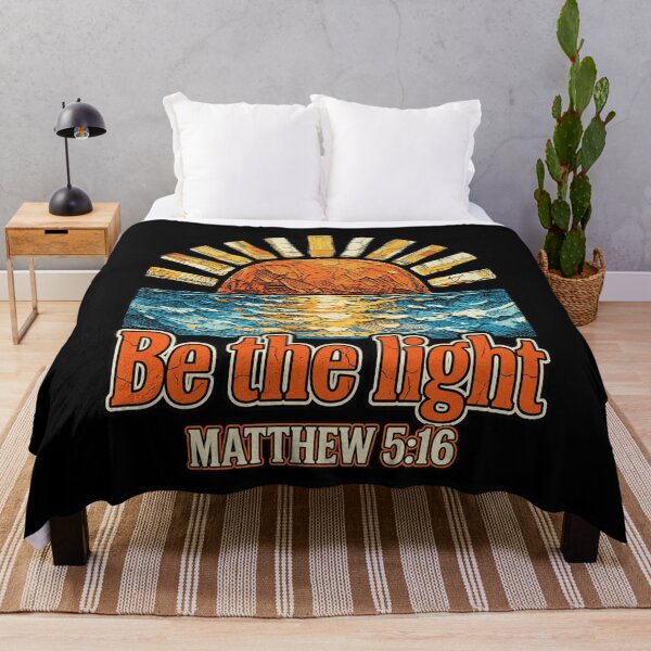 Item preview, Be The Light Matthew 5 16 Christian Retro Sunset Design designed and sold by luffyShop1.