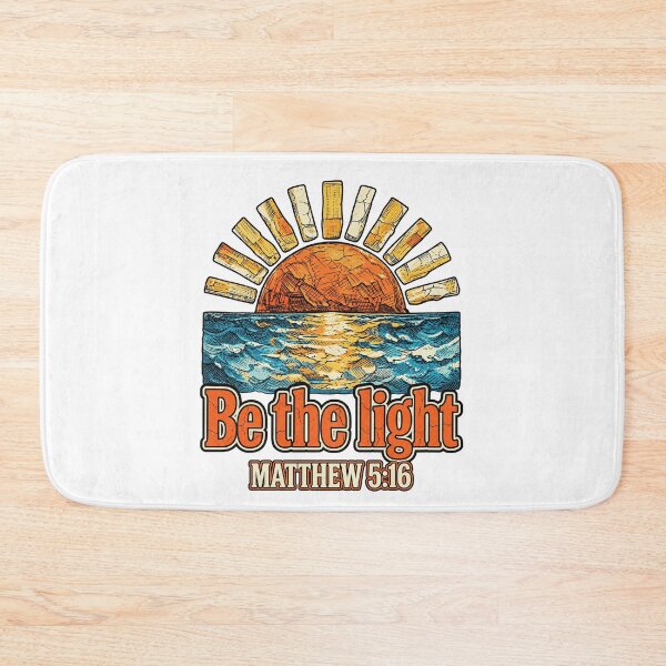 Item preview, Be The Light Matthew 5 16 Christian Retro Sunset Design designed and sold by luffyShop1.