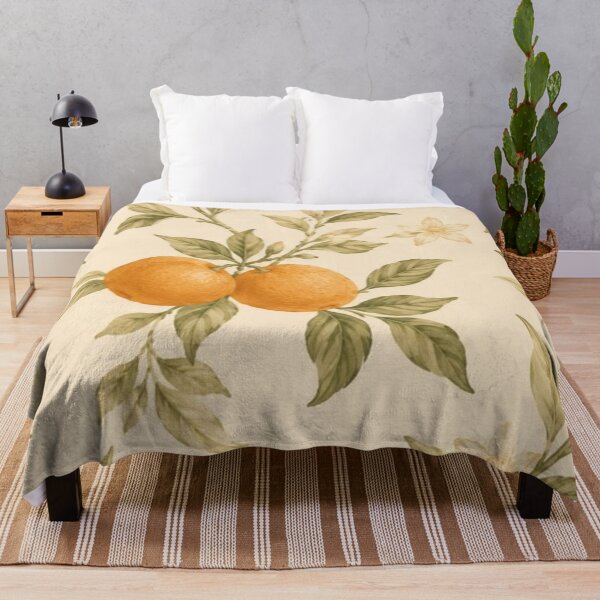 Item preview, Vintage Orange Tree Citrus Pattern — Rustic Botanical Blossom Art designed and sold by LYAN-STORE.