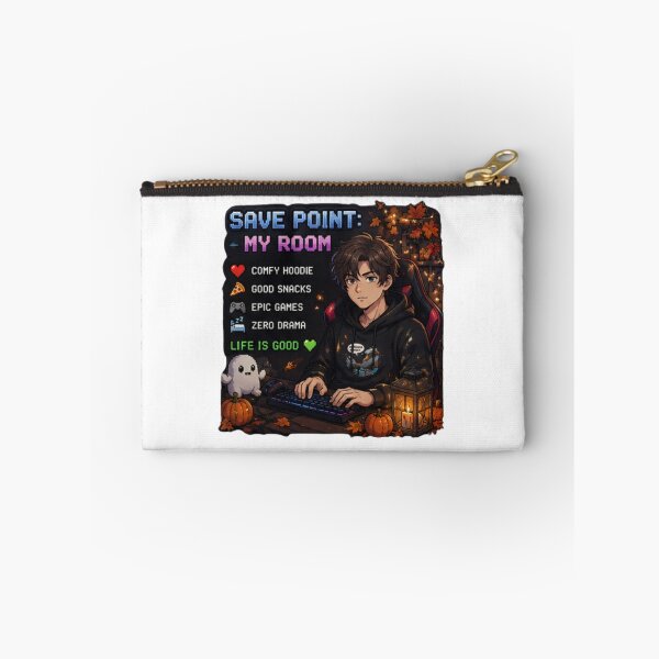 Item preview, Save Point My Room Gamer Anime Boy Design | PRO Gamer Club Cozy Autumn Setup designed and sold by DailyStruggleCo.