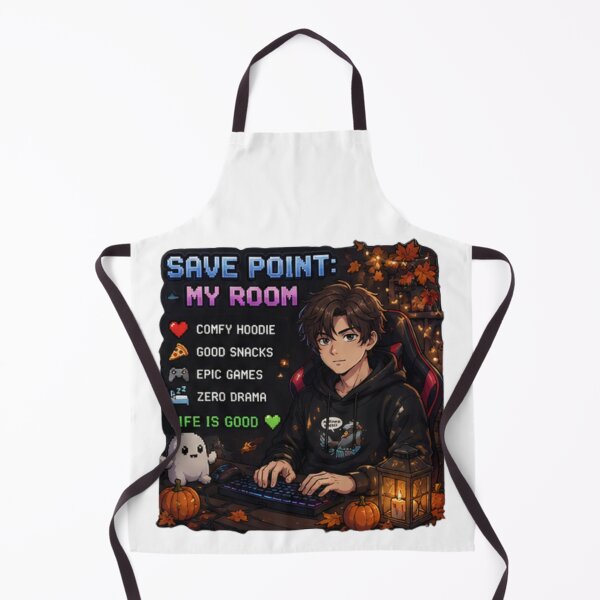Item preview, Save Point My Room Gamer Anime Boy Design | PRO Gamer Club Cozy Autumn Setup designed and sold by DailyStruggleCo.