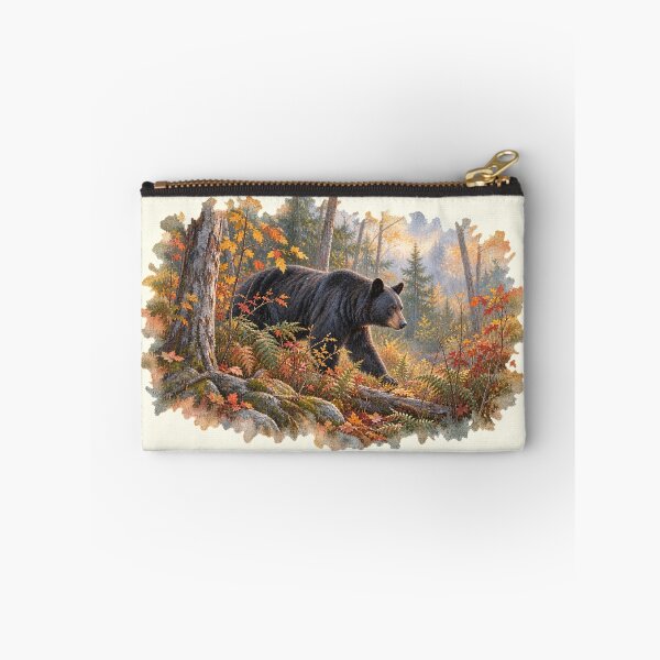 Item preview, Black Bear | Autumn Woodland Wildlife Art designed and sold by SusanSweetArt.