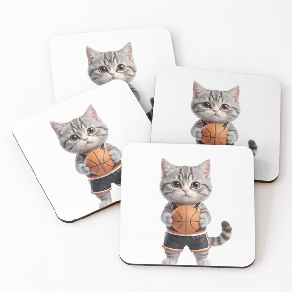 Item preview, Cute Basketball Kitten Let's Play Design designed and sold by Alaric4you.
