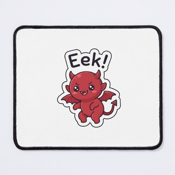 Item preview, Eek Mischievous Little Devil - Cute Halloween Typography Sticker designed and sold by SimpleP.