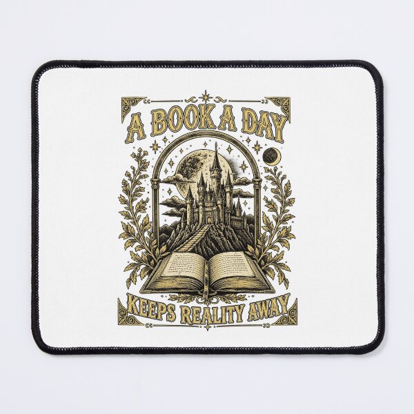 Item preview, A Book A Day Keeps Reality Away Dark Academia Reading Design designed and sold by luffyShop1.