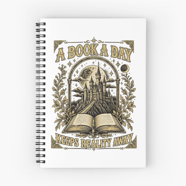Item preview, A Book A Day Keeps Reality Away Dark Academia Reading Design designed and sold by luffyShop1.