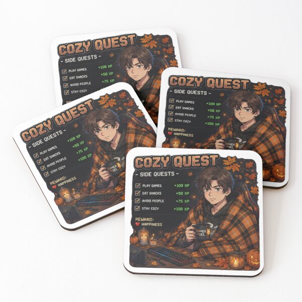 Item preview, Cozy Quest Side Quests Gamer Anime Boy Design | PRO Gamer Club Autumn XP designed and sold by DailyStruggleCo.