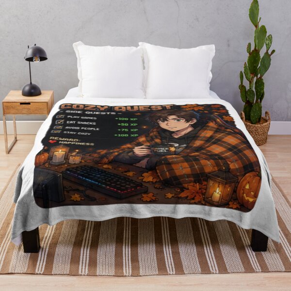 Item preview, Cozy Quest Side Quests Gamer Anime Boy Design | PRO Gamer Club Autumn XP designed and sold by DailyStruggleCo.