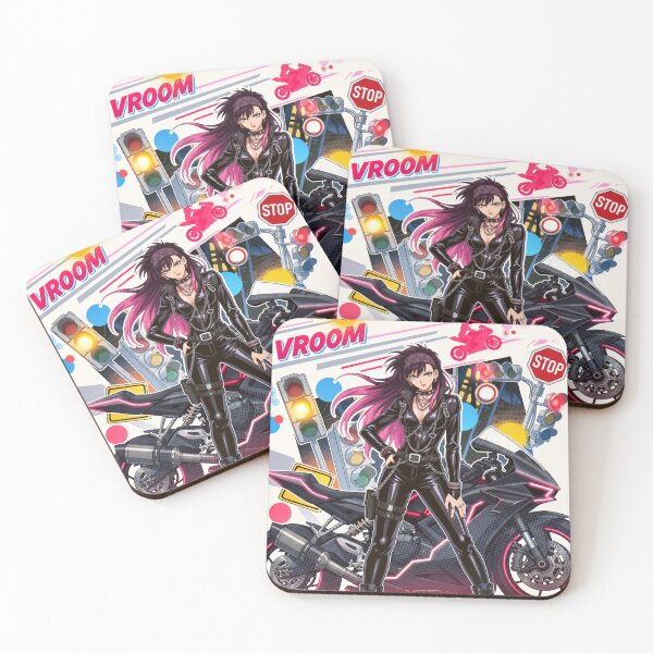 Item preview, Anime Biker Girl | Sport Motorcycle Rider | Cyberpunk Motorcycle Illustration designed and sold by GarnerSupplyCo.