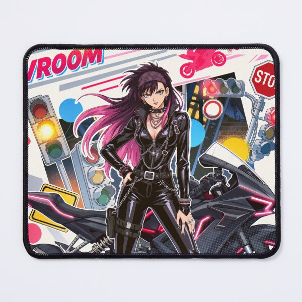 Item preview, Anime Biker Girl | Sport Motorcycle Rider | Cyberpunk Motorcycle Illustration designed and sold by GarnerSupplyCo.