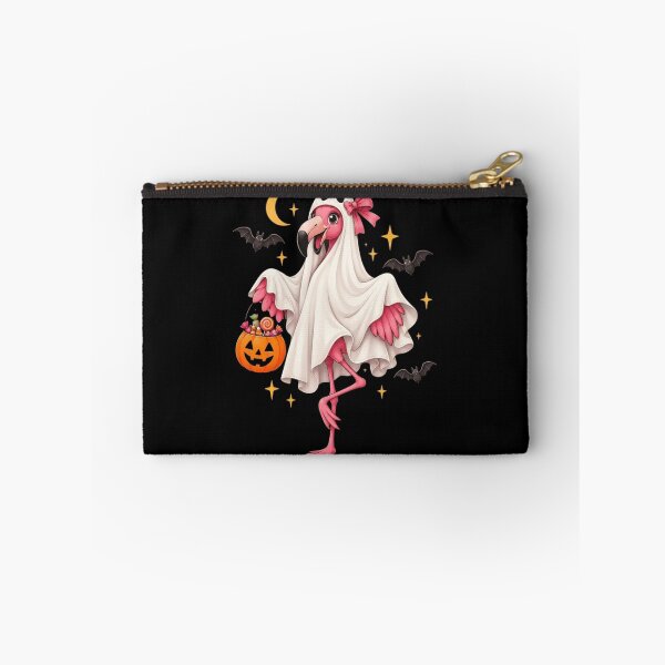 Item preview, Cute Ghost Flamingo - Pink Bow Sheet Ghost Halloween Trick or Treat designed and sold by haitrieuic96.