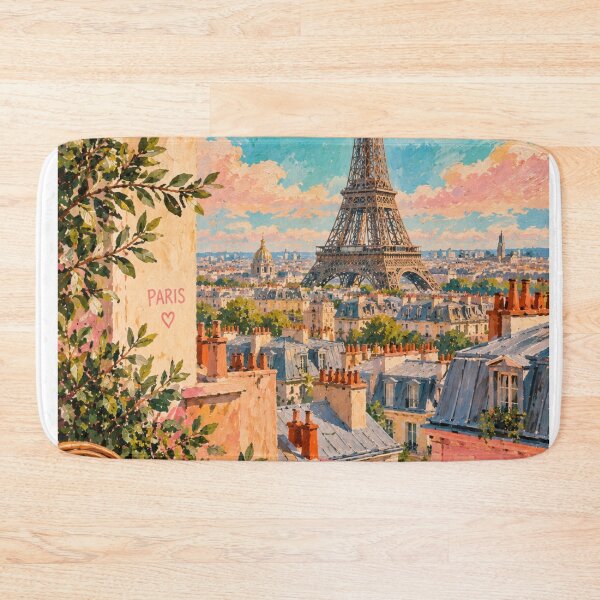 Item preview, Eiffel Tower – Colorful Maximalist Landscape Wall Art designed and sold by Quiet Sun.
