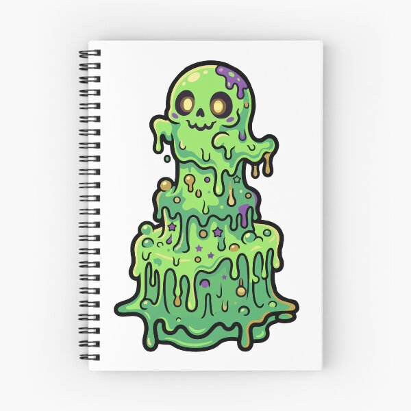 Item preview, Cute Melting Slime Skull – Kawaii Toxic Green designed and sold by AliveStyle.