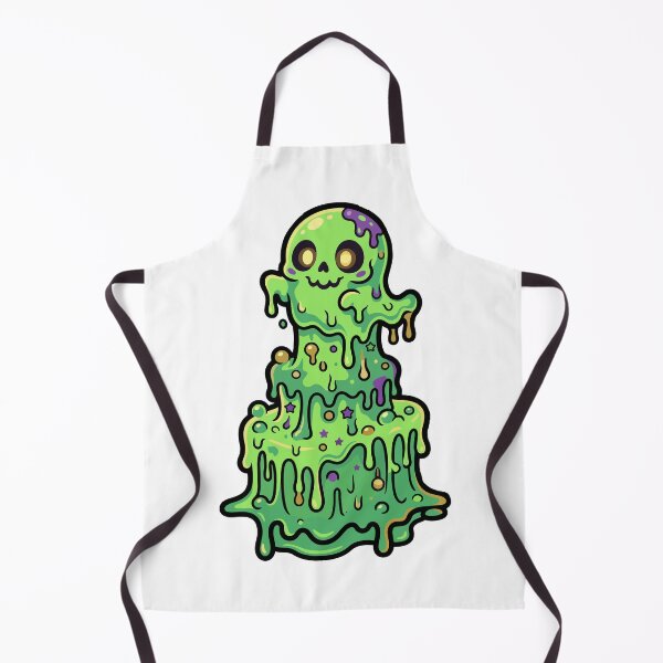 Item preview, Cute Melting Slime Skull – Kawaii Toxic Green designed and sold by AliveStyle.