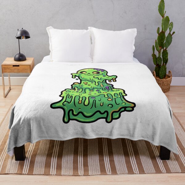 Item preview, Cute Melting Slime Skull – Kawaii Toxic Green designed and sold by AliveStyle.