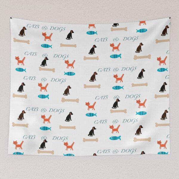 Item preview, Cats and dogs designed and sold by Elaine M Hayward .