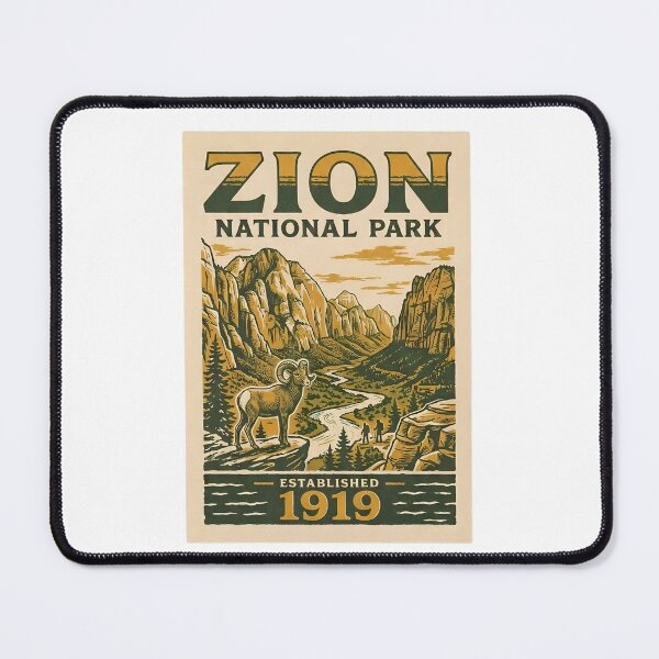 Item preview, Zion National Park Utah Vintage Desert Canyon designed and sold by LittleArij.