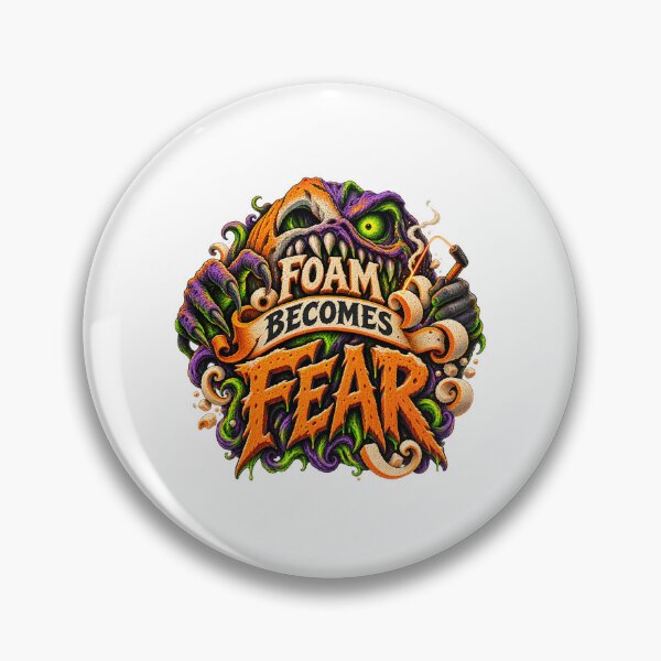 Item preview, Foam Becomes Fear Monster Workshop designed and sold by UrbanCanvvas.