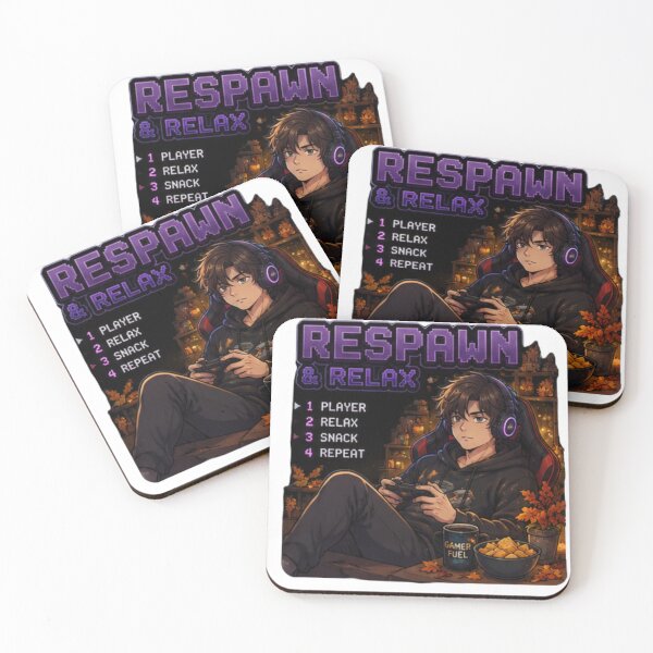 Item preview, Respawn and Relax Gamer Anime Boy Design | PRO Gamer Club Cozy Autumn Vibes designed and sold by DailyStruggleCo.