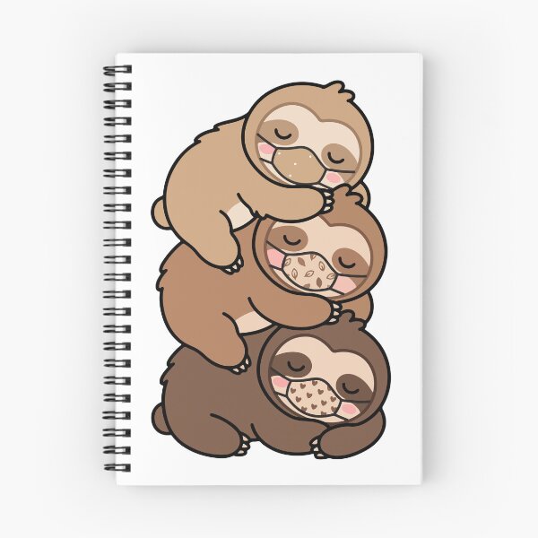 Item preview, Kawaii Sloth Stack – Sloths Wearing Face Masks designed and sold by AliveStyle.