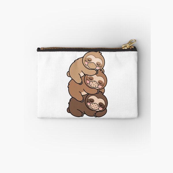 Item preview, Kawaii Sloth Stack – Sloths Wearing Face Masks designed and sold by AliveStyle.