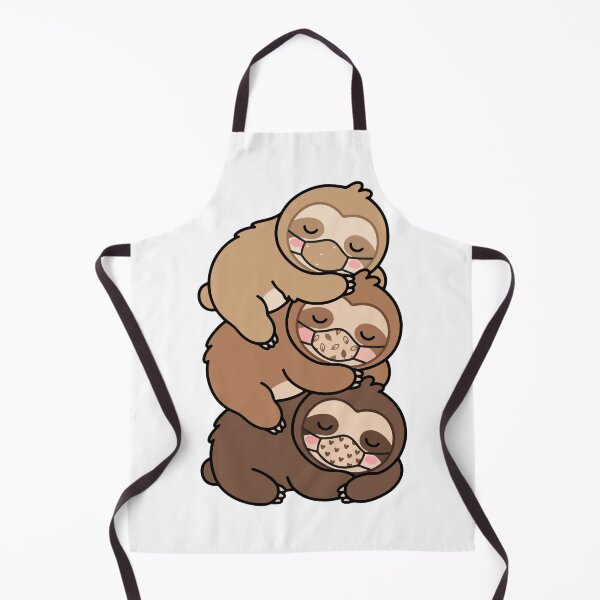 Item preview, Kawaii Sloth Stack – Sloths Wearing Face Masks designed and sold by AliveStyle.