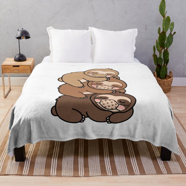 Item preview, Kawaii Sloth Stack – Sloths Wearing Face Masks designed and sold by AliveStyle.