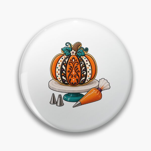 Item preview, Royal Icing Halloween Pumpkin Cookie Artist designed and sold by UrbanCanvvas.