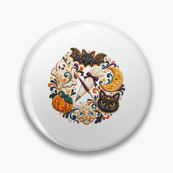 Item preview, Halloween Royal Icing Cookie Wreath designed and sold by UrbanCanvvas.