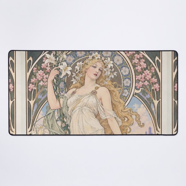 Item preview, Alphonse Mucha Spring 1898 designed and sold by maniacfitness.