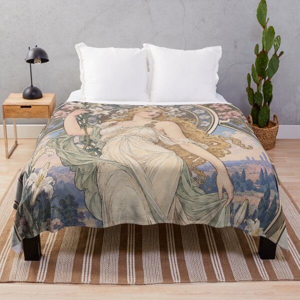 Item preview, Alphonse Mucha Spring 1898 designed and sold by maniacfitness.