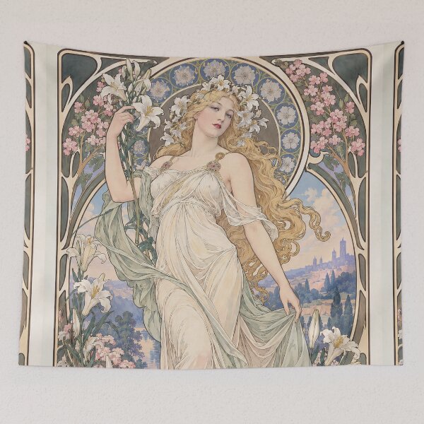 Item preview, Alphonse Mucha Spring 1898 designed and sold by maniacfitness.