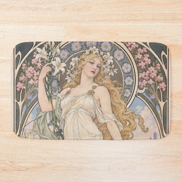 Item preview, Alphonse Mucha Spring 1898 designed and sold by maniacfitness.