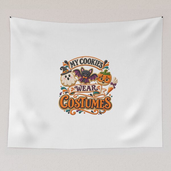 Item preview, My Cookies Wear Costumes Halloween Bakery designed and sold by UrbanCanvvas.