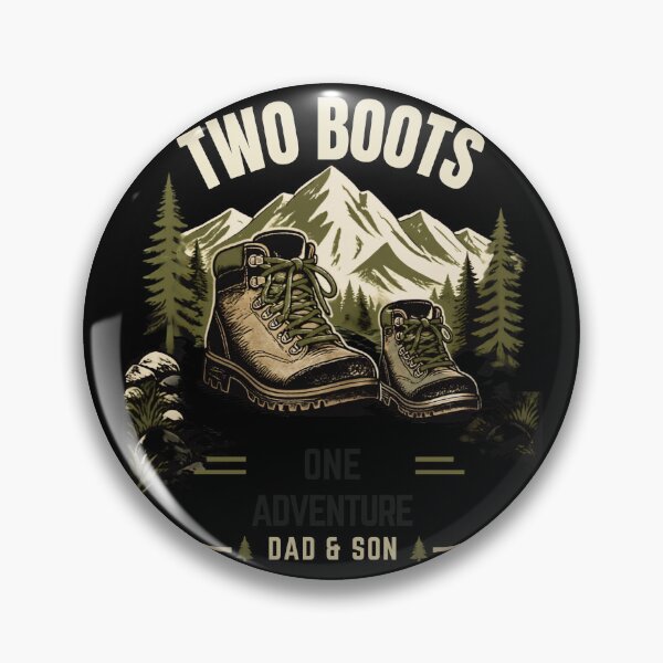 Artikelvorschau, Two Boots One Advebture Dad And Son entworfen und verkauft von MalwasBasket.