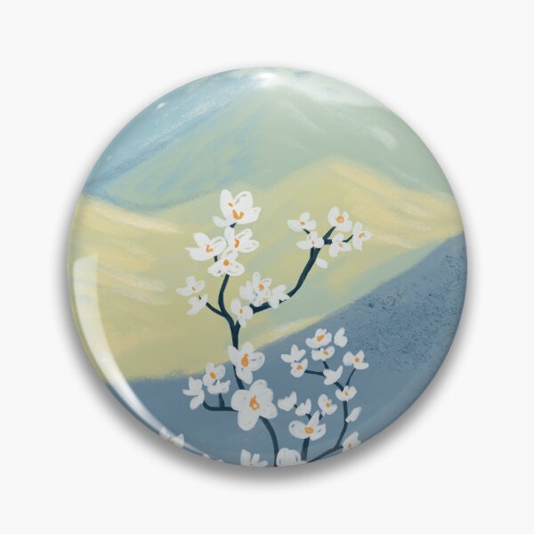 Item preview, Mountain Flower Minimalist Pastel Art Gift for Nature Lovers designed and sold by LafinaArt.