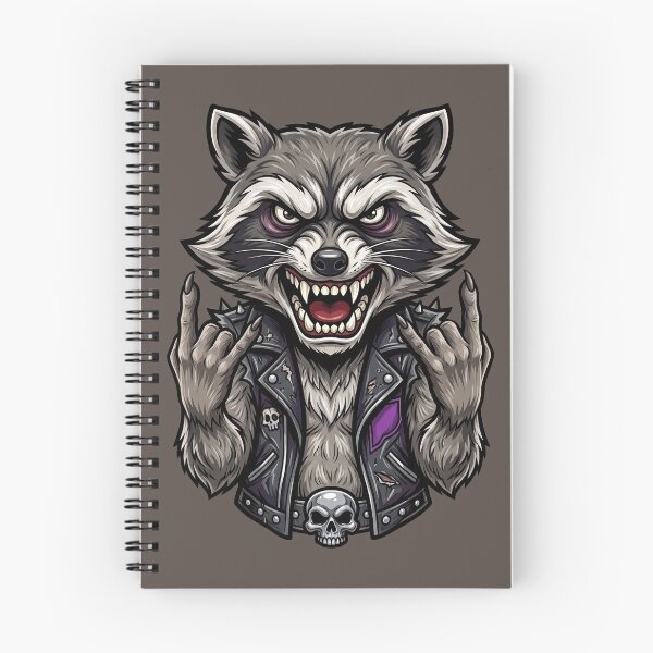 Item preview, Heavy Metal Raccoon Rock Horns designed and sold by segathi.