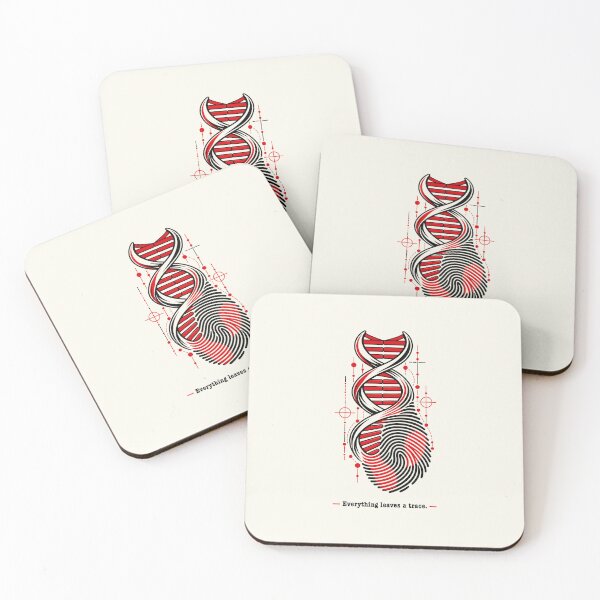 Item preview, Criminology Red and Black DNA Thumbprint designed and sold by Festive Bug.