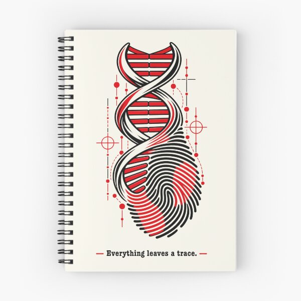 Item preview, Criminology Red and Black DNA Thumbprint designed and sold by Festive Bug.