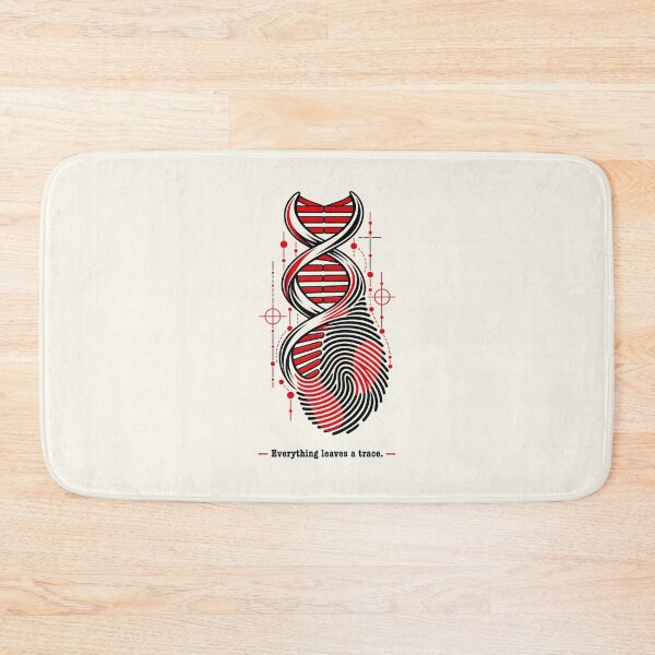 Item preview, Criminology Red and Black DNA Thumbprint designed and sold by Festive Bug.