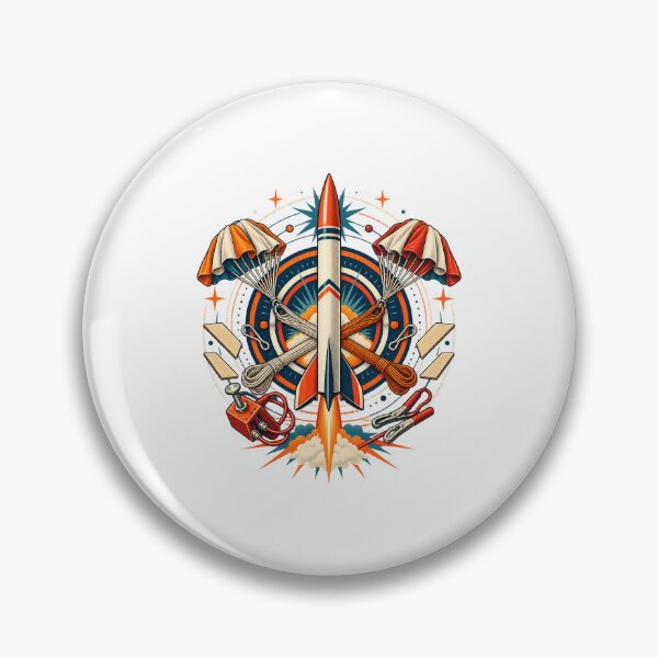 Item preview, Model Rocket Recovery Parachute Launch Crest designed and sold by UrbanCanvvas.