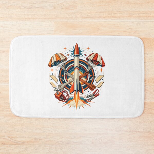 Item preview, Model Rocket Recovery Parachute Launch Crest designed and sold by UrbanCanvvas.