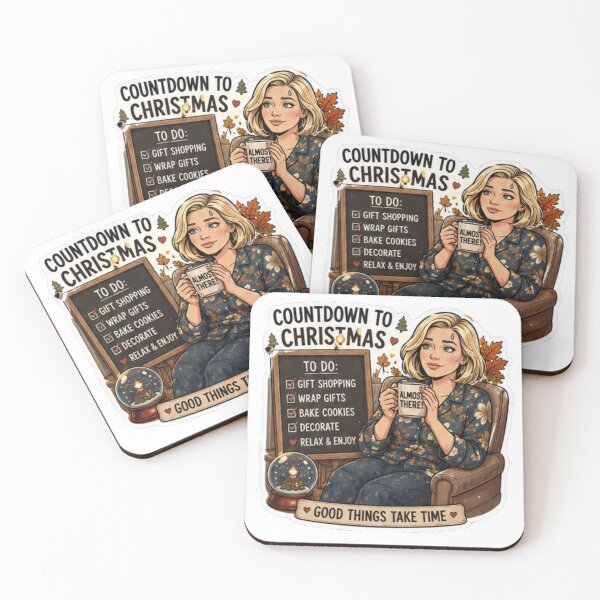 Item preview, Countdown to Christmas Checklist Design | Elite Mom Club Cozy Holiday Planning designed and sold by DailyStruggleCo.